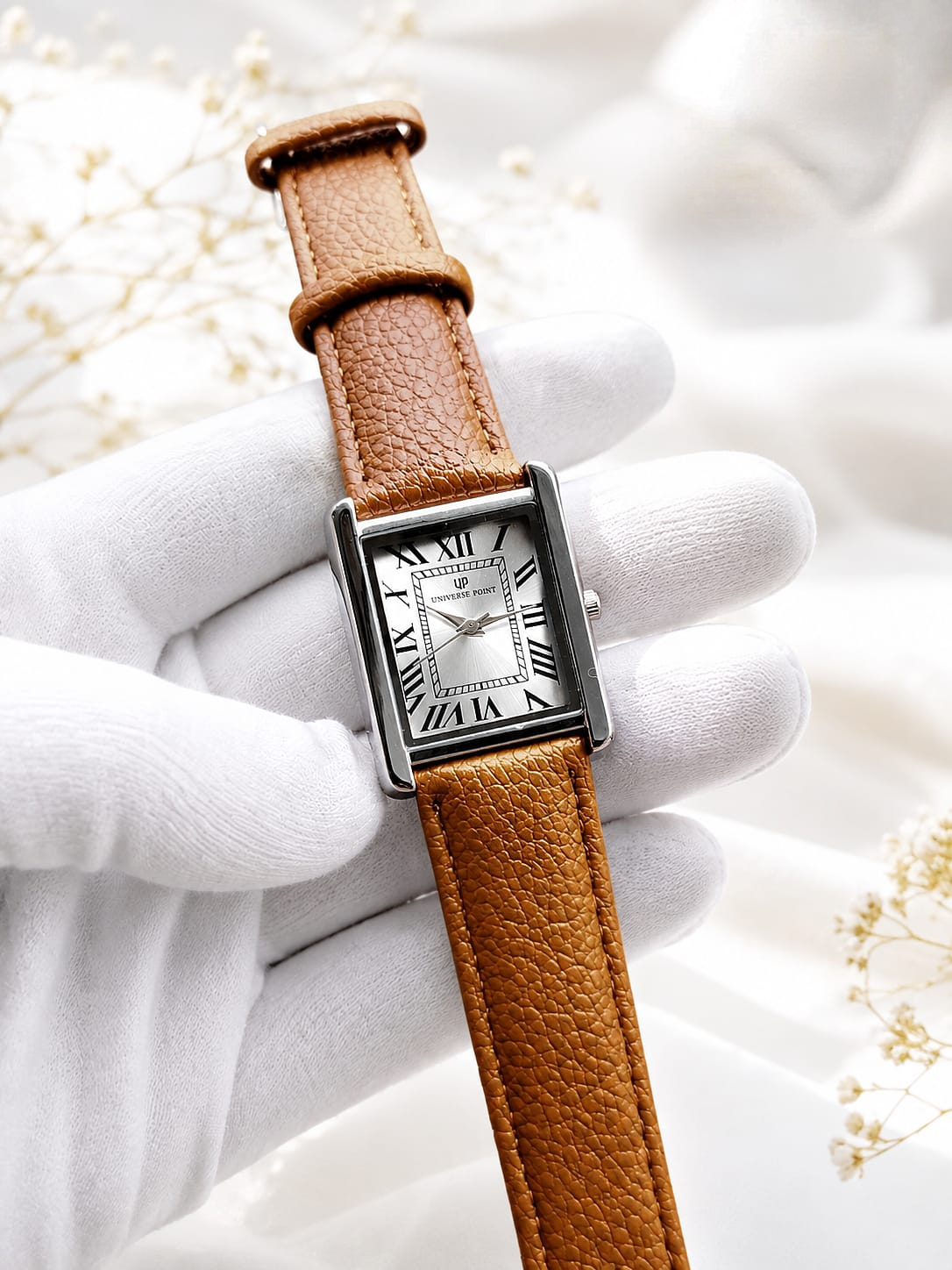 Universe Point Classic Tank Watch | Vintage Rectangular Unisex Timepiece