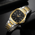 True Worth Premium Day-Date Watch | Two-Tone Stainless Steel Men's Timepiece