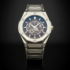 Hublot Skeleton Automatic Watch – Multi-Color Dial Men's Timepiece