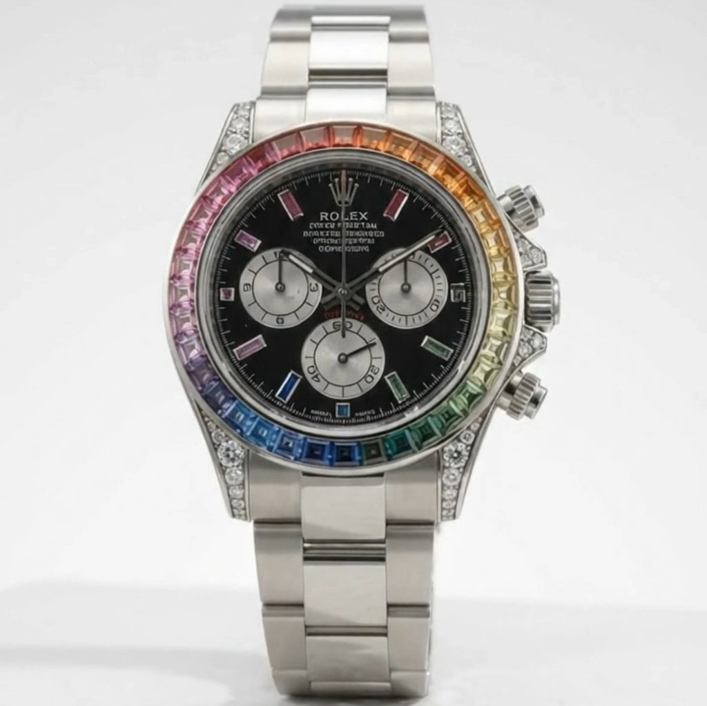 Stone Bezel Model Watch – Rolex-Style Luxury Timepiece