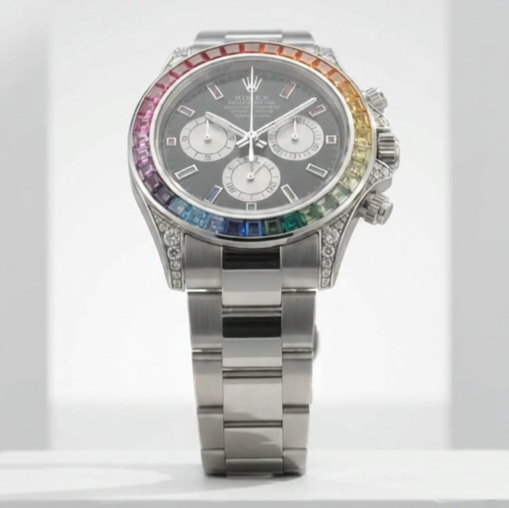 Stone Bezel Model Watch – Rolex-Style Luxury Timepiece